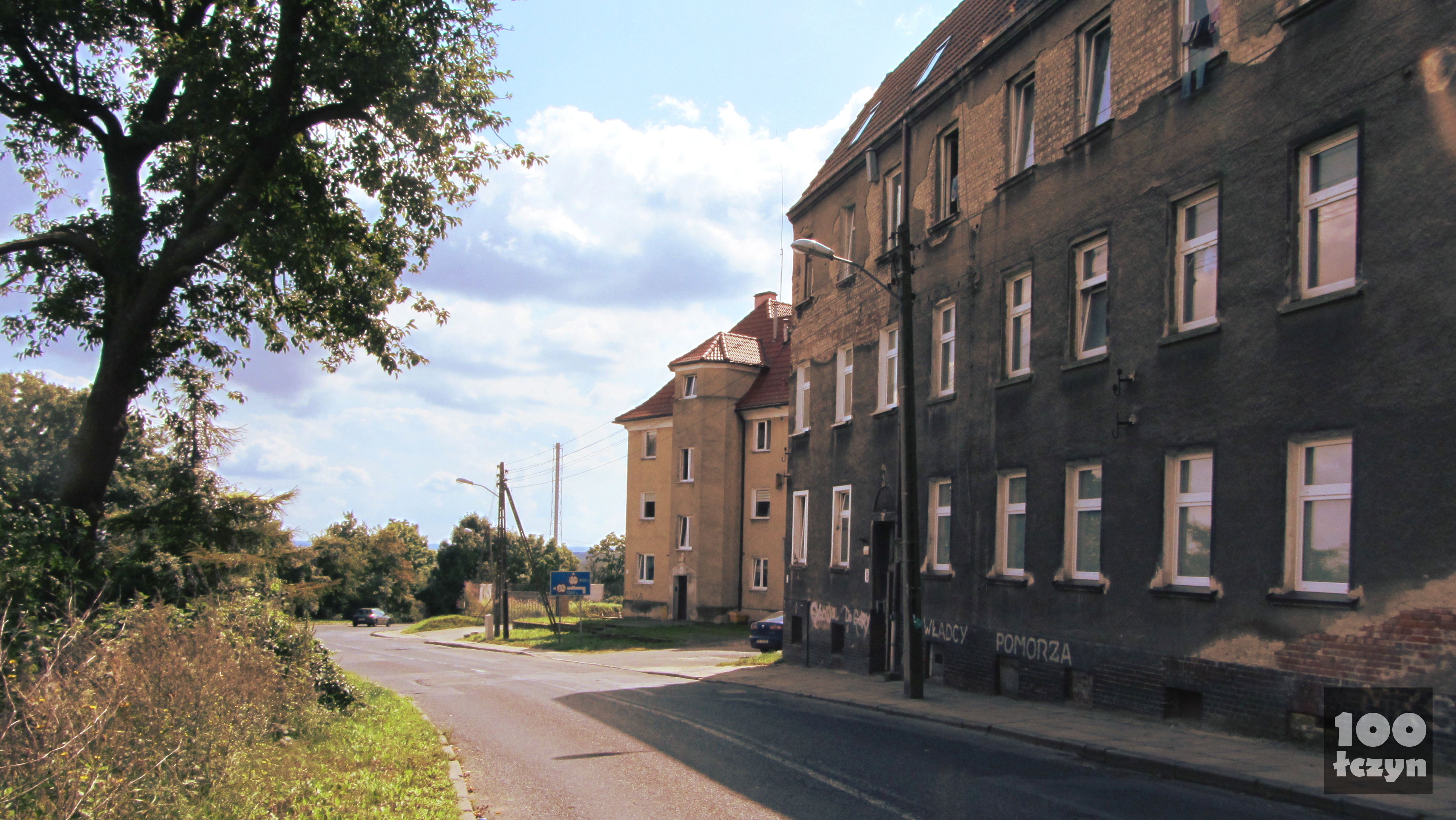 zabudowa z jednej strony